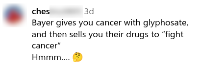 Social media comment about spraying glyphosate in Tahoe