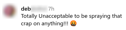 Social media comment about spraying glyphosate in Tahoe