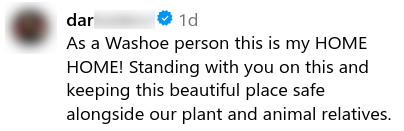 Social media comment about spraying glyphosate in Tahoe