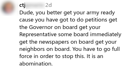 Social media comment about spraying glyphosate in Tahoe