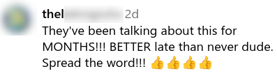 Social media comment about spraying glyphosate in Tahoe